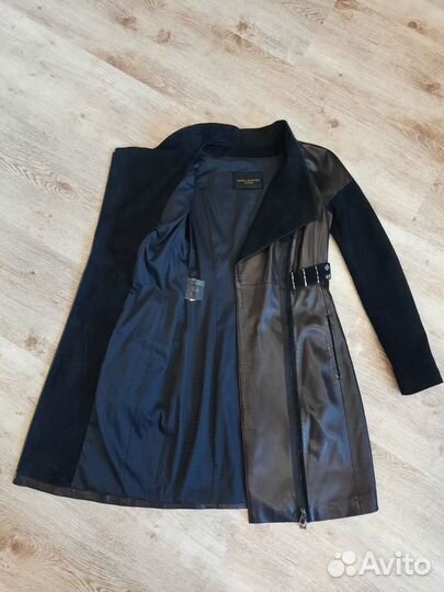 Кожаное пальто