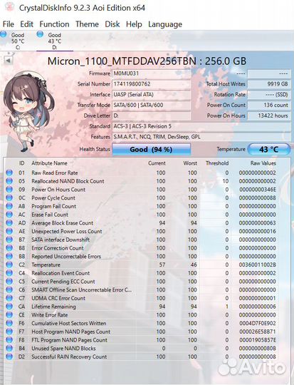 SSD M.2 nvme 256GB