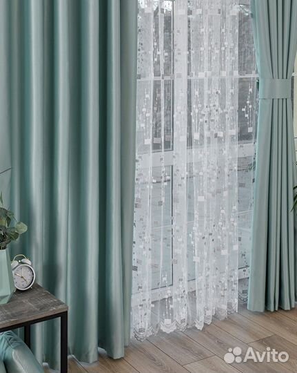 Шторы Адора топаз новые на окна пошив