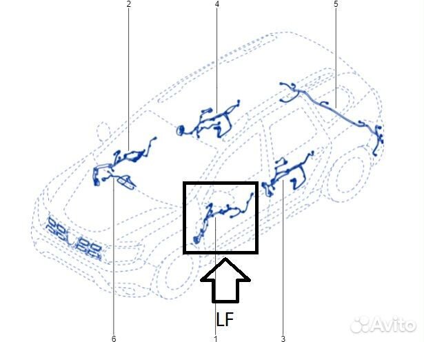 Проводка двери передняя левая Renault Duster HJD