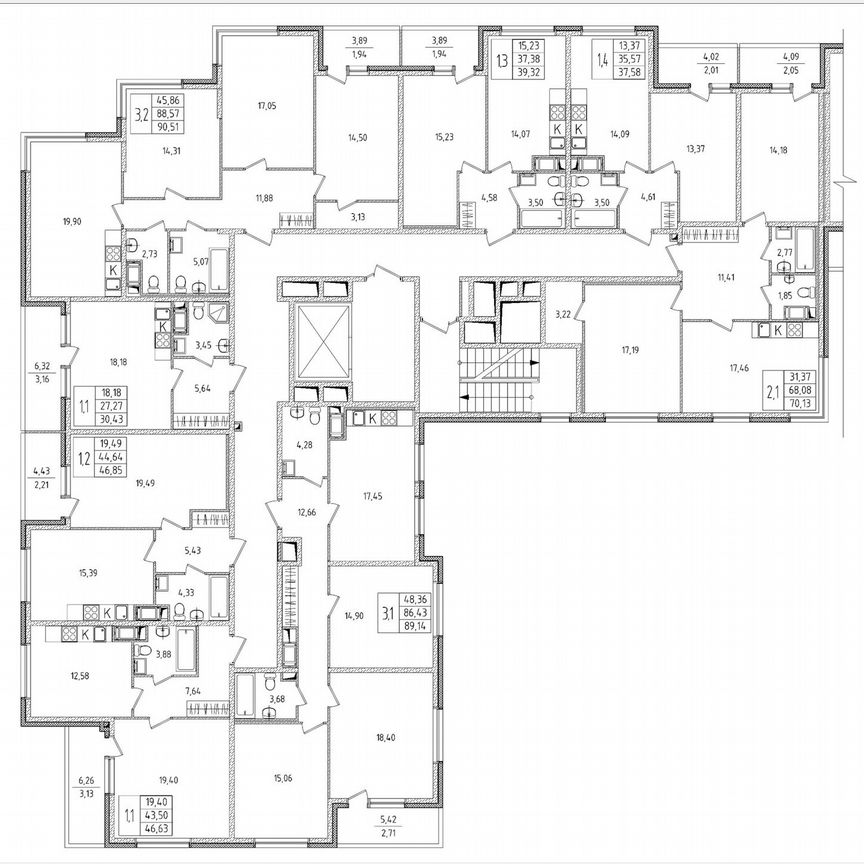 1-к. квартира, 46,6 м², 5/8 эт.