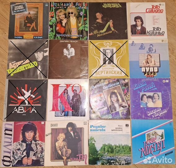 Пластинки разные