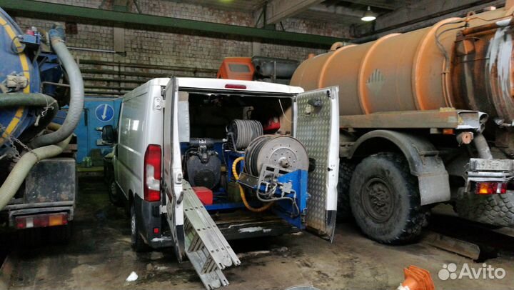 Прочистка канализации. Откачка септика с илом 24/7