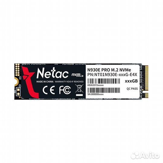 Внутренний SSD Netac 1TB N930E Pro, PCIe x4, R/W