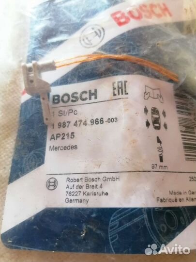 Датчик износа тормозных колодок w211