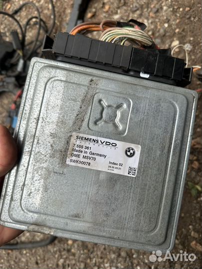 Блок управления двигателя мозги эбу бмв е60