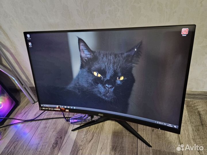 Изогнутый монитор aoc 27 240 Гц