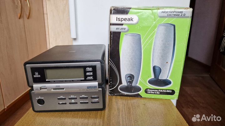 Микросистема Mystery MMK-625U+акустические колонки