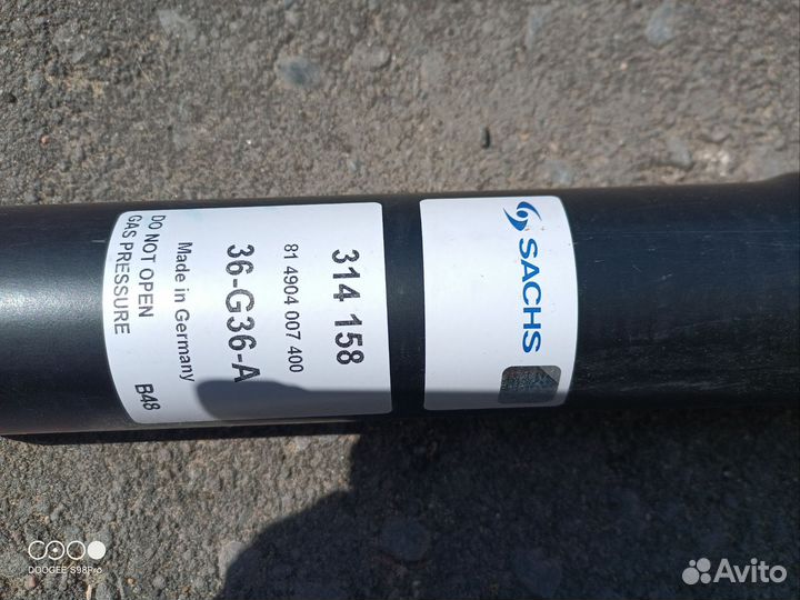 Новый амортизатор sachs314158
