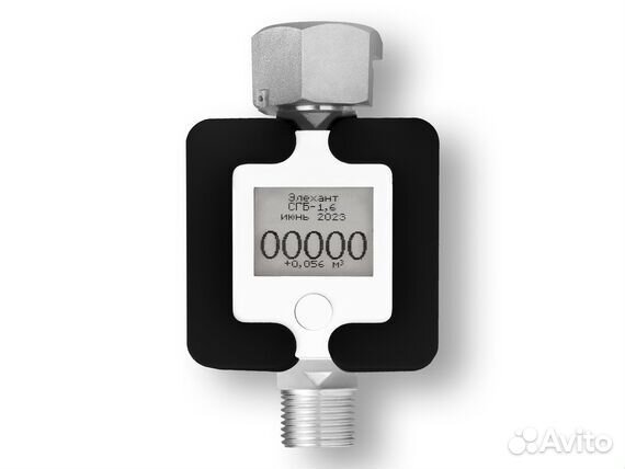 Газовый счетчик сгб-1.6 с ТК Черный