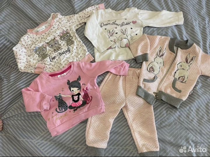Детские вещи пакетом на девочку 68 74