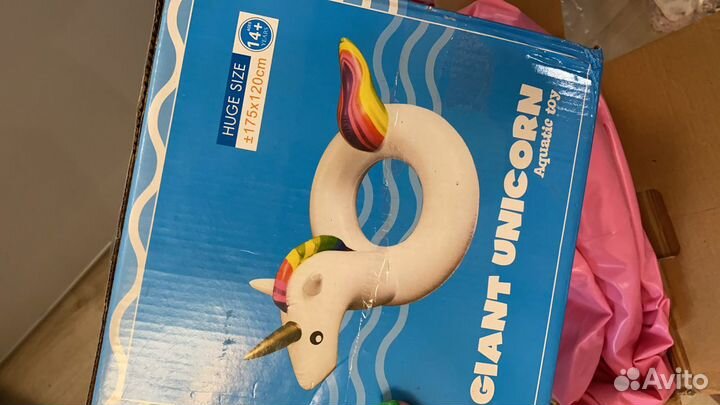 Надувной круг единорог