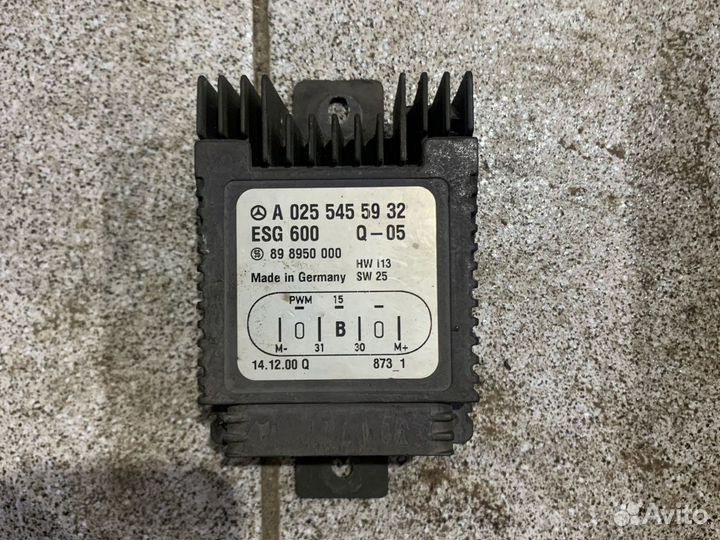 Блок управления вентилятором на Мерседес w210 w208