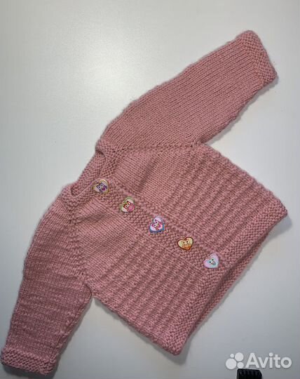 Детский вязаный жакет