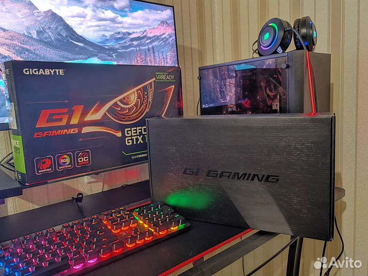 Видеокарта GeForce GTX 1080 gigabyte g1 gaming 8gb