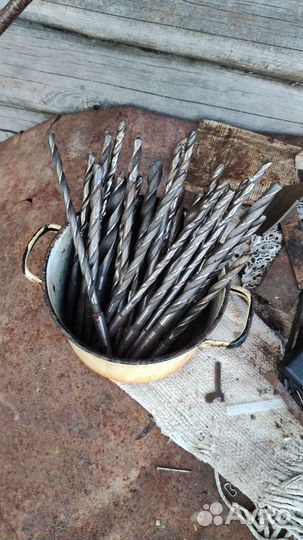 Сверла по металлу с коническим хвостовиком морзе 1