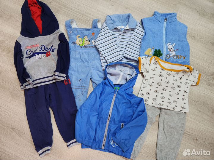 Вещи пакетом на мальчика 80, 86, 92