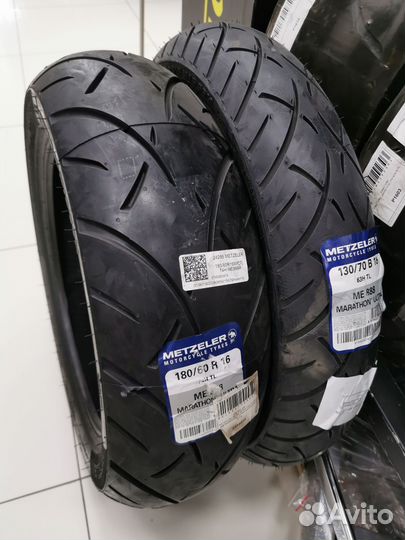 Metzeler ME888 Marathon 130/70-18 и 180/60-16