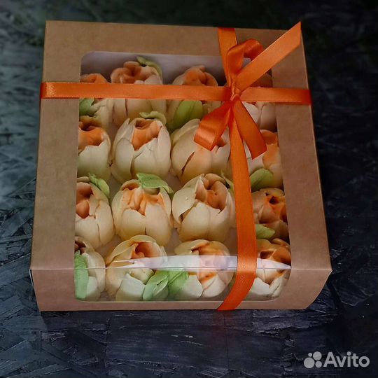 Тюльпаны из зефира