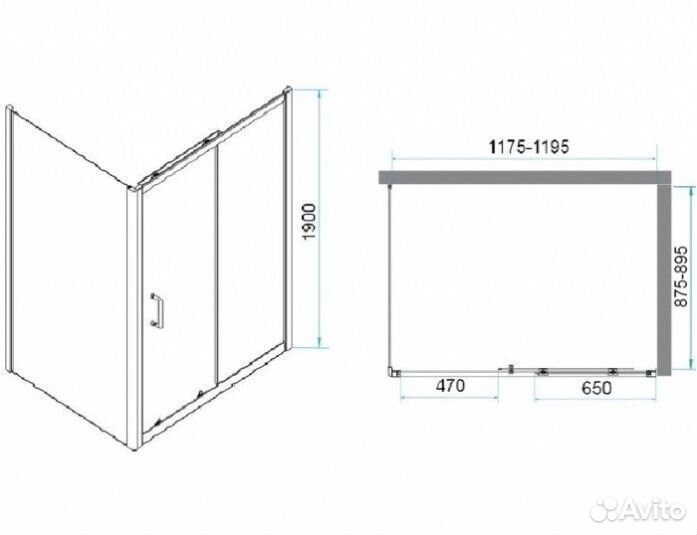Душевой уголок RGW Passage PA-245 120x90