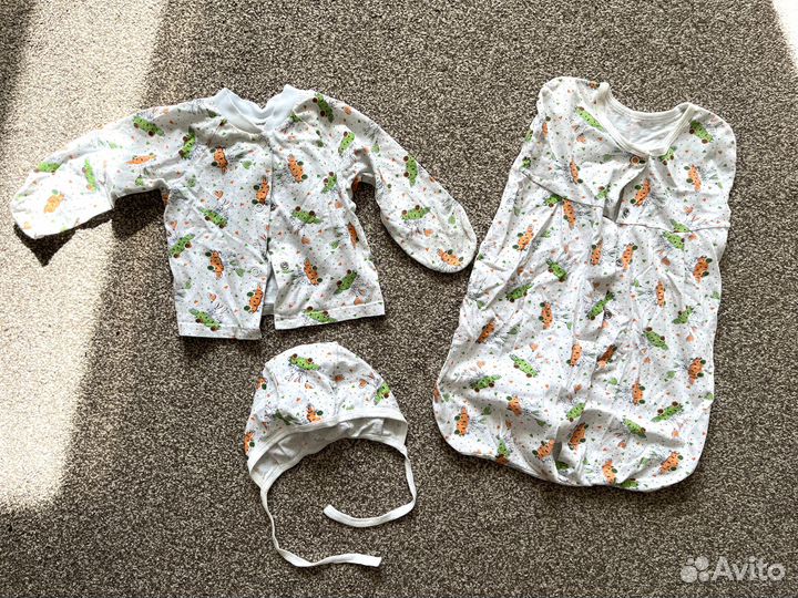 Распашонка чепчик конверт