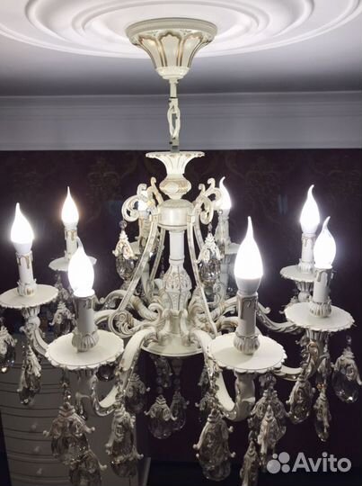 Люстра 8 рожков потолочная подвесная