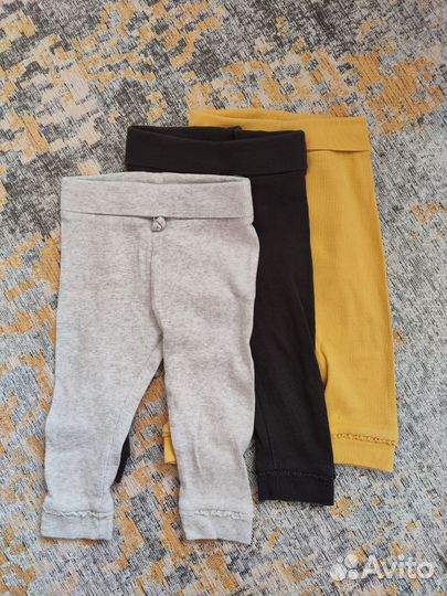 Лосины для девочки в рубчик next 73 размер 6-9 мес