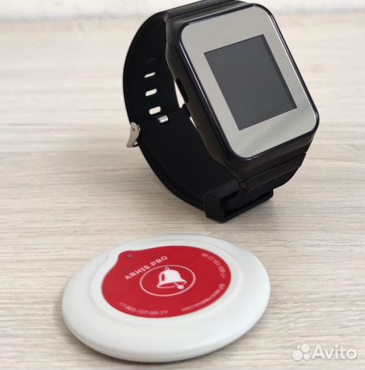 Беспроводной кнопка вызова официанта Слим в кафе