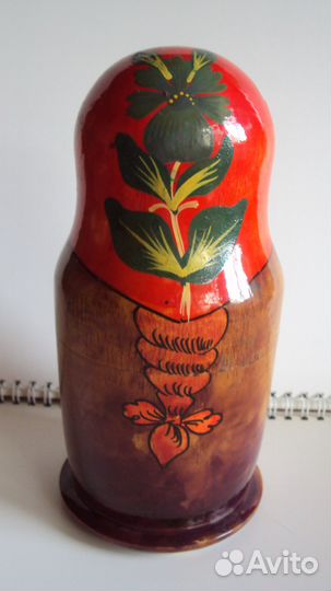 Матрешка СССР деревянная. Изготовлена в начале 198