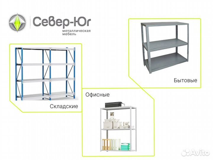 Открытый стеллаж металлический. Доставка