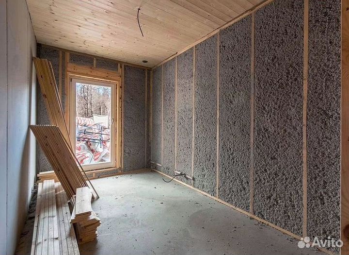 Утепление крыш эковатой