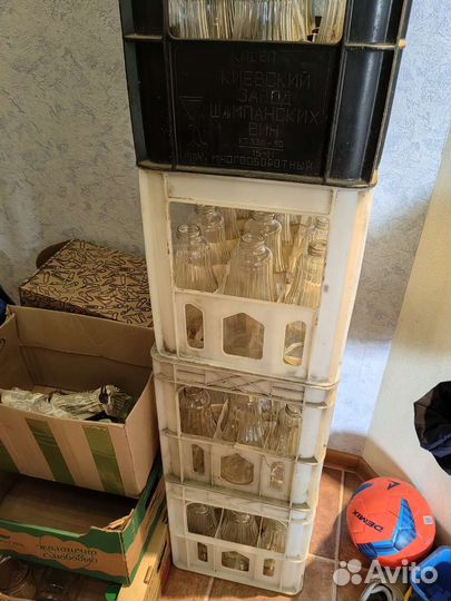 Стеклянная бутылка 1 л