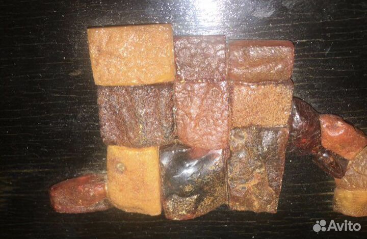 Панно с крупным Янтарем. СССР. Винтаж