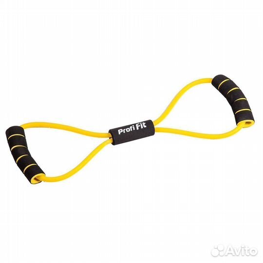Эспандер трубчатый восьмерка, желтый, слабое