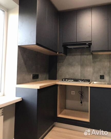 Кухонный гарнитур угловой матовый