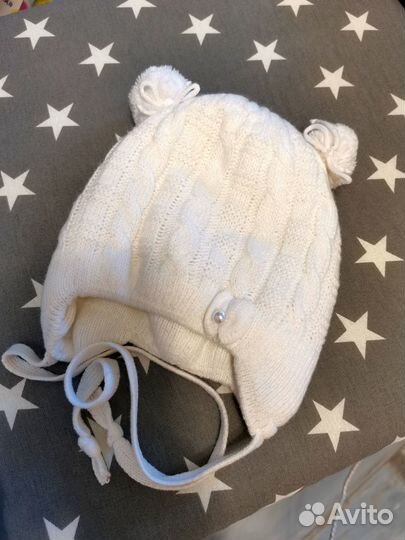 Шапка зимняя для девочки р-р 38-40