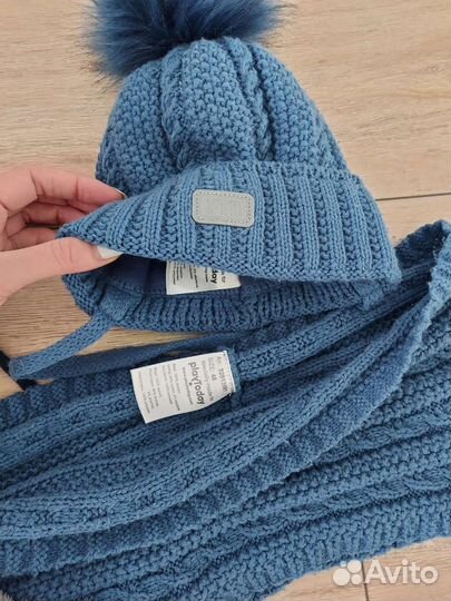 Комплект шапка и шарф для мальчика