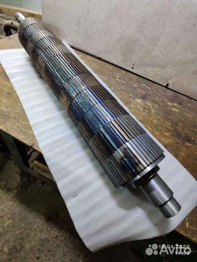 Вал подающий рифлёный секционный для рейсмуса
