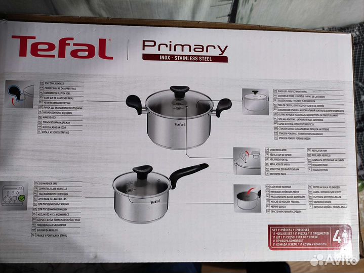 Новый Набор посуды Tefal 11 предметов