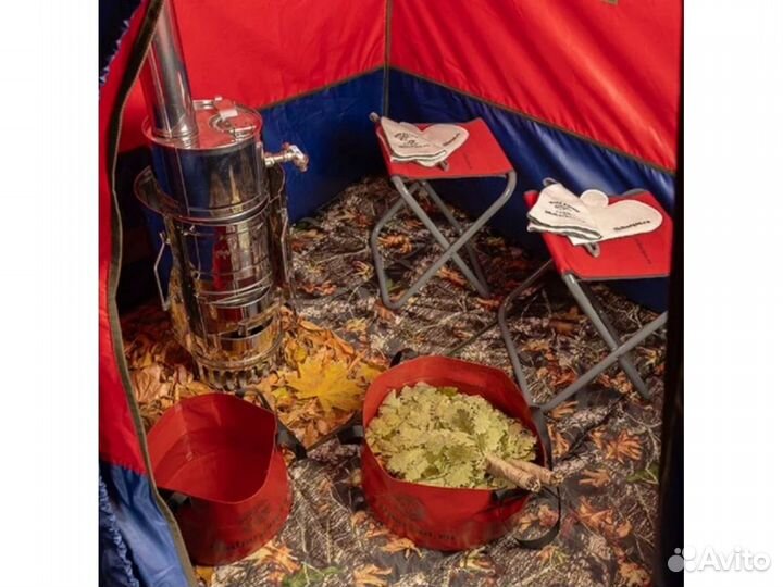 Баня палатка с печкой. Полный комплект