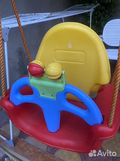 Детские качели уличные бу