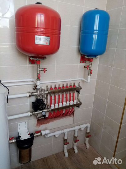 Монтаж Теплый пол Отопление Радиаторы Вода Канали