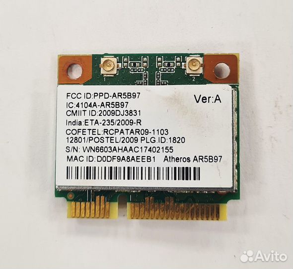 Бу Модуль wi-fi AR5B97 Acer 7560G