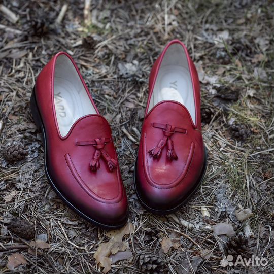 Лоферы мужские кожа