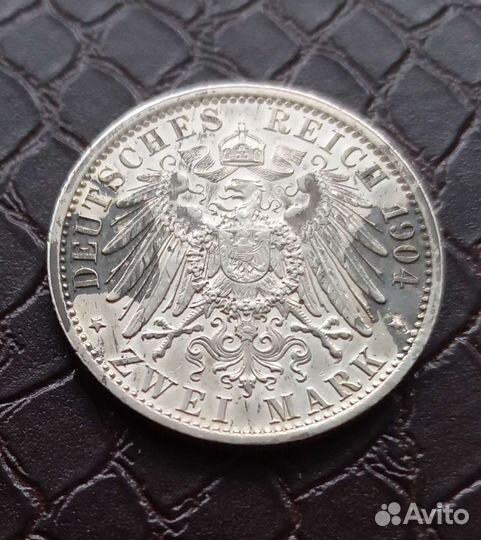 2 марки 1904 гессен