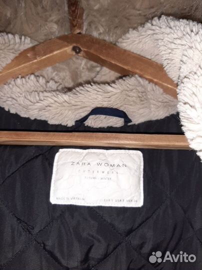 Куртка парка зимняя с мехом женская