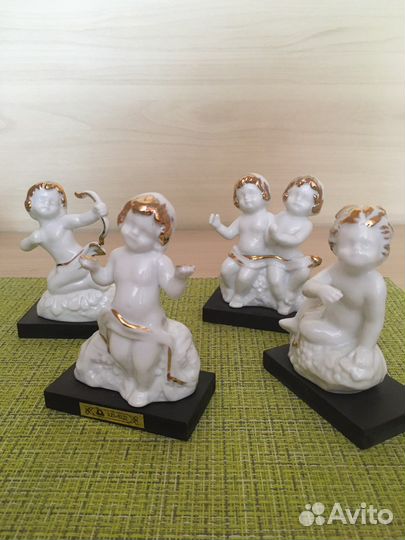 Коллекция 12 знаков Зодиака фарфор с позолотой