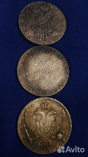 Монеты, копии, редкие, царские рубли