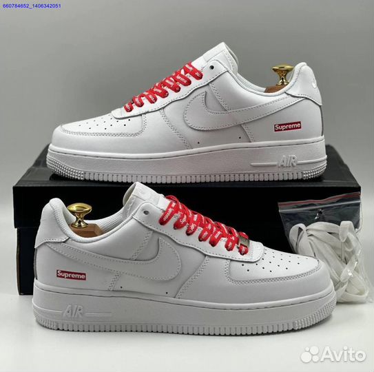 Кроссовки Nike Air Force 1 Low & Supreme (Арт.62525)