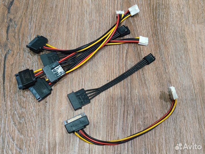 Переходники sata-6pin, sata-molex, 8pin-2x8pin